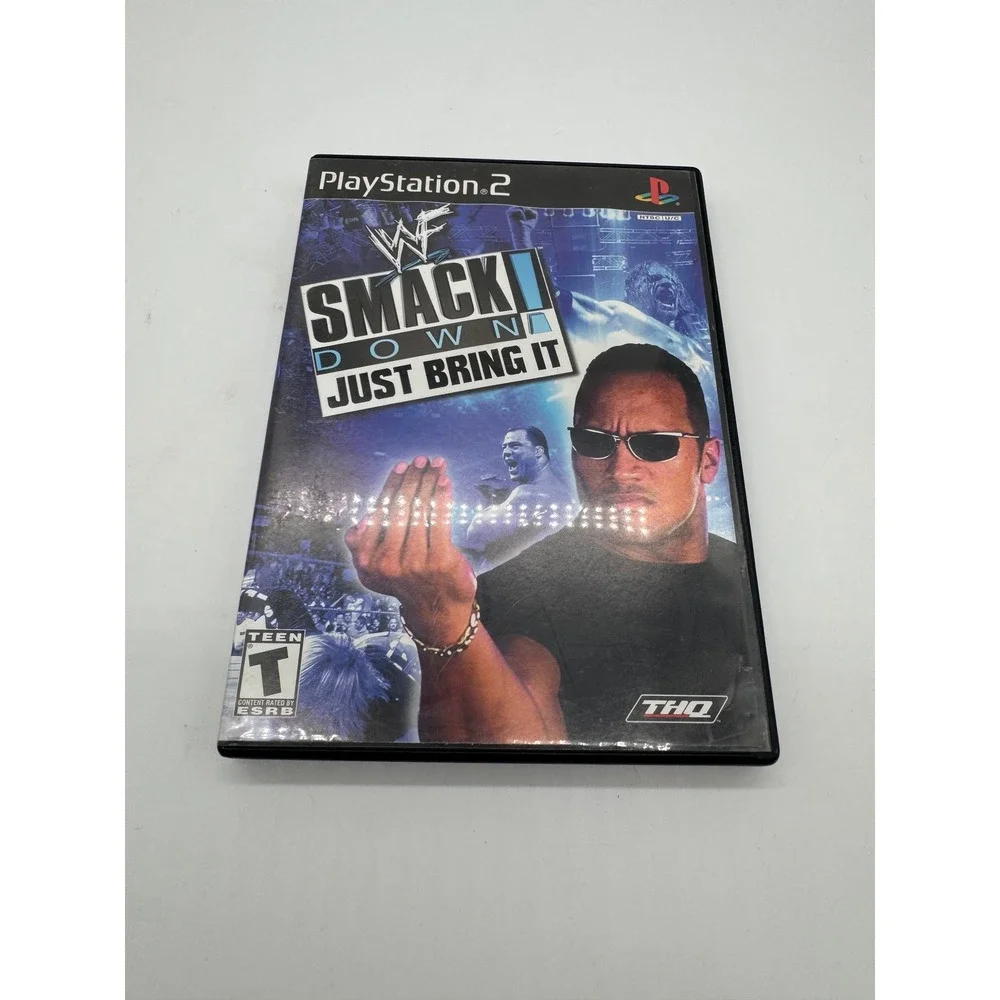 WWF SmackDown Just Bring It Sony PlayStation 2 PS2 Game Complete with Manual